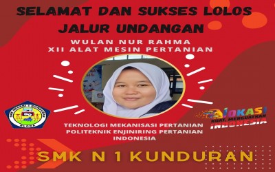 Selamat!!, Siswi SMKN Sakura Lolos masuk di Universitas Negeri Lagi